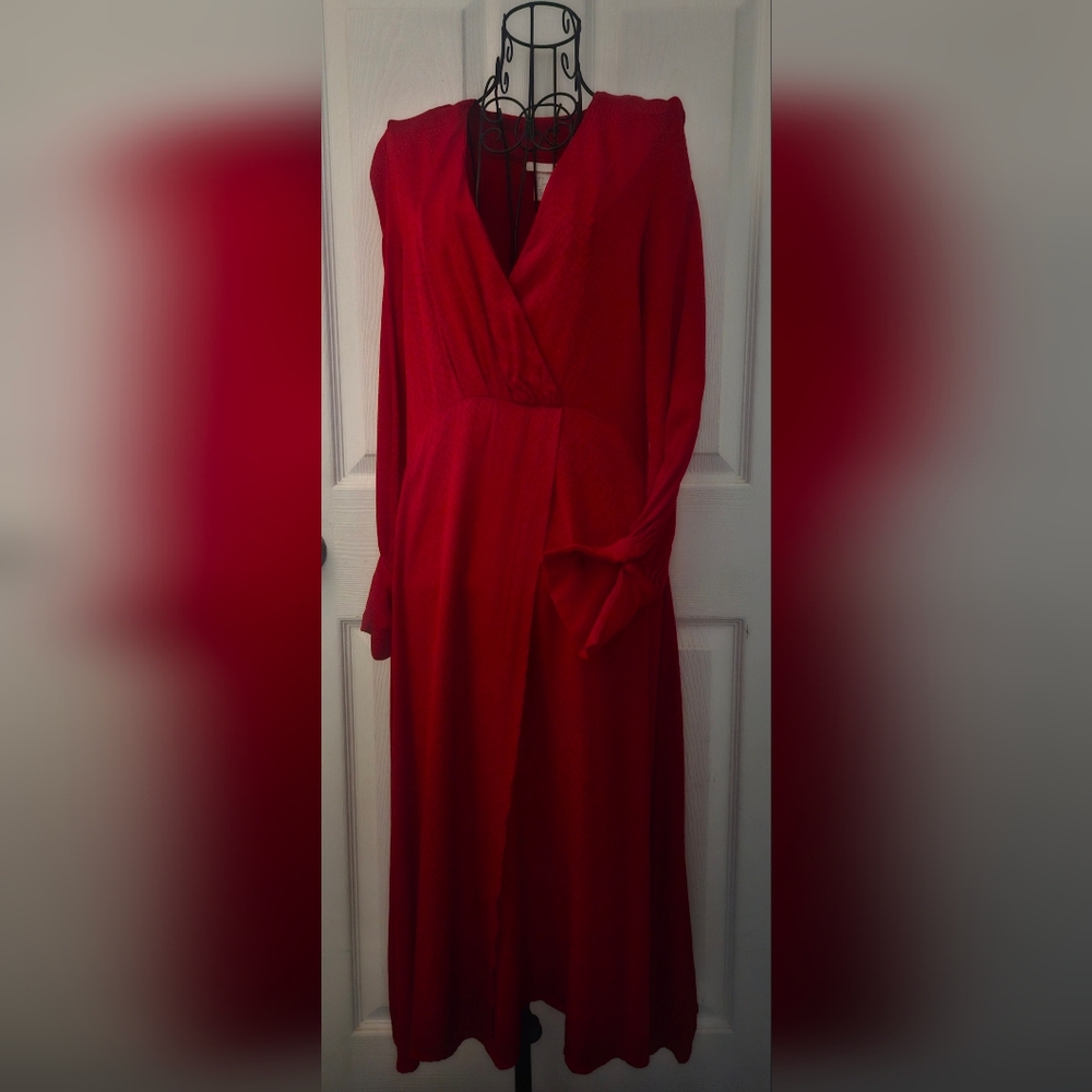 H&M Faux Wrap Around Midi Dress